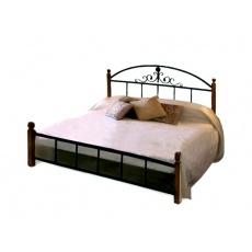 Кровать Bed Metal Кассандра (деревянные ножки)