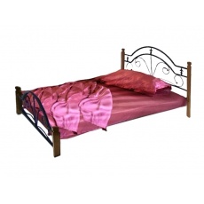 Кровать Bed Metal Диана (деревянные ножки)