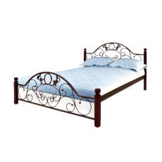 Кровать Bed Metal Франческа (деревянные ножки)