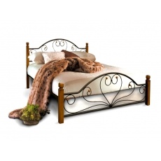 Кровать Bed Metal Джоконда (деревянные ножки)
