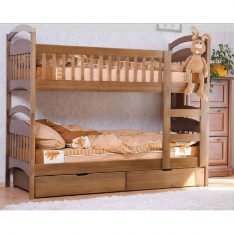 Двухъярусная детская кровать Venger Арина с шухлядами