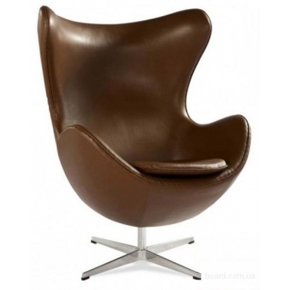 Кресло барное Grupo SDM Эгг (кожзам коричневый)